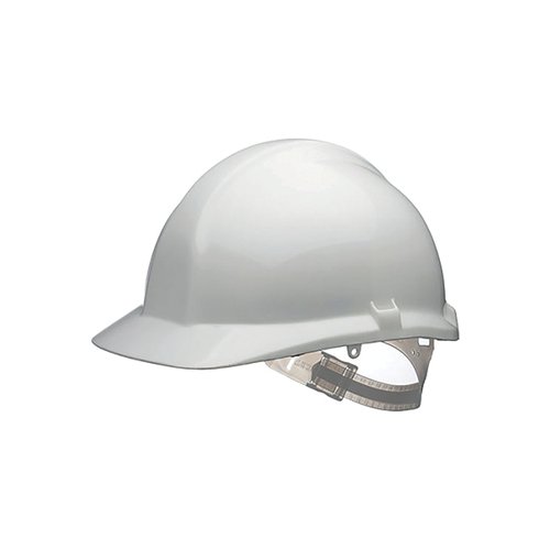 Safety Helmet with Headband and Cradle HDPE White CNS03WA