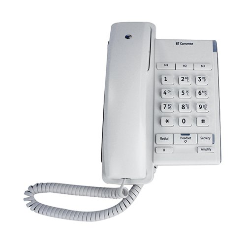 BT Converse 2100 Corded Telephone White 040205 BT30434 Buy online at Office 5Star or contact us Tel 01594 810081 for assistance