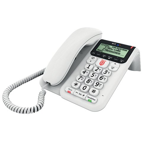 BLACK BT PARAGON 650 CORDED TELEPHONE WITH ANSWERING MACHINE 