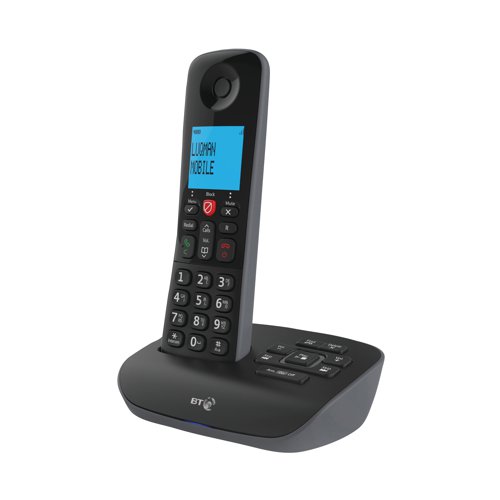 This BT Essential digital phone with nuisance call blocking and answer machine can block up to 100 specific numbers or silence calls with the dedicated Call Block button. With a hands-free speaker and excellent sound quality, this phone is quick and easy to set up featuring a 1.8 backlit screen to display the user menu and display messages.