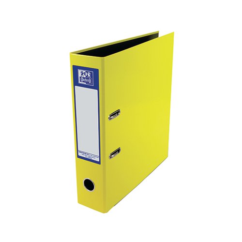 Oxford 70mm Lever Arch File Laminated A4 Yellow 400107432
