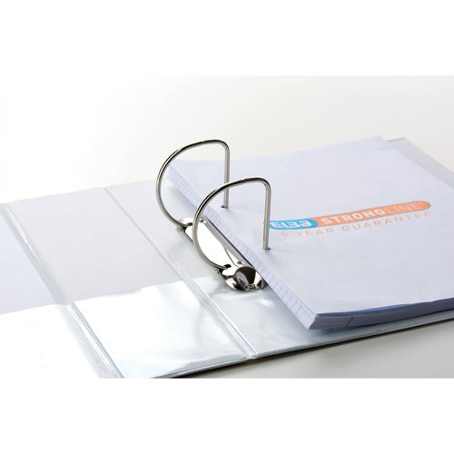 Elba Panorama 65mm 2 D-Ring Presentation Binder A4 White (4 Pack) 400008048 - Hamelin - BX06401 - McArdle Computer and Office Supplies