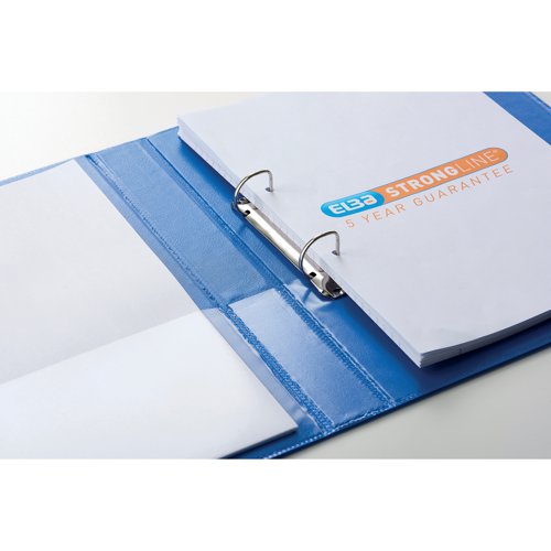 Elba Panorama 25mm 2 D-Ring Presentation Binder A4 Blue (6 Pack) 400008412 - Hamelin - BX06512 - McArdle Computer and Office Supplies