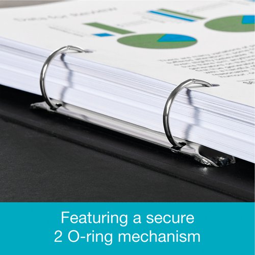 Oxford 25mm 2 O-Ring Binder Laminated A4 Plus Light Blue 400132436 BX10400 Buy online at Office 5Star or contact us Tel 01594 810081 for assistance