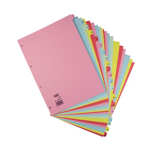 Elba A-Z Card Dividers A4 Assorted 400021450