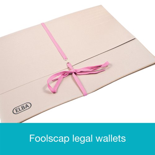 Elba Legal Wallet 100mm Foolscap Buff (25 Pack) 100080793