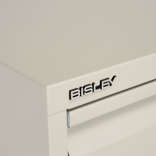 BY00583 Bisley 5 Drawer Filing Cabinet 470x622x1511mm Goose Grey BS5EGY