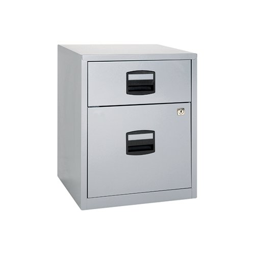 Bisley 2 Drawer Home Filing Cabinet A4 413x400x525mm Grey BY11112