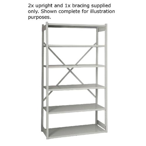 Bisley Shelving Starter Kit W1000xD460mm Grey 1018ESSTK46-AT4