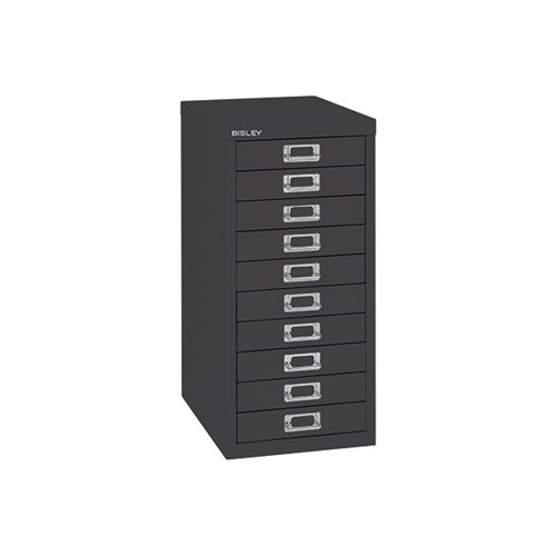 Bisley 10 Multidrawer Cabinet 279x380x590mm Black BY99639