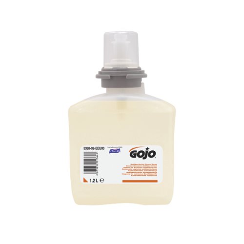 Gojo Antimicrobial Foam Soap TFX 1200ml Refill (Pack of 2) 5378-02-EEU00 BZ01364