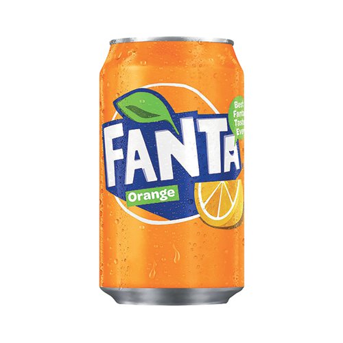 Fanta Orange Soft Drink Can 330ml (Pack of 24)