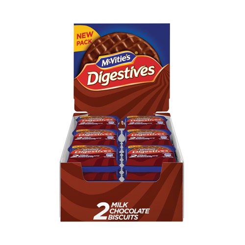 McVitie's Milk Chocolate Digestives 33g (Pack of 24) 32404