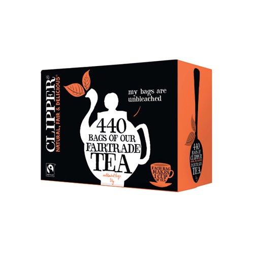 Clipper Fairtrade Everyday Tea Bags (Pack of 440) A06816 Hot Drinks BZ94201