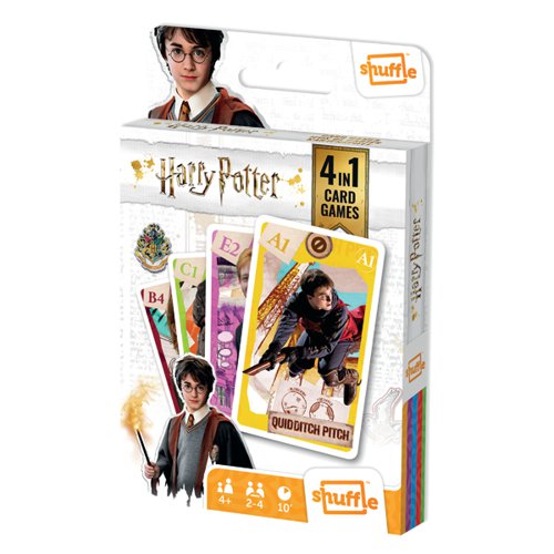 Shuffle Harry Potter 4-in-1 Card Game (Pack of 12) 108542998