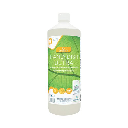 GreenR Hand Dish Ultra Ecological Concentrated Dishwashing Detergent 1L (Pack of 12) 490DONCCGB1079