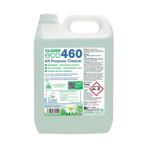 Clover ECO 460 All Purpose Cleaner 5 Litre (Pack of 2) 460