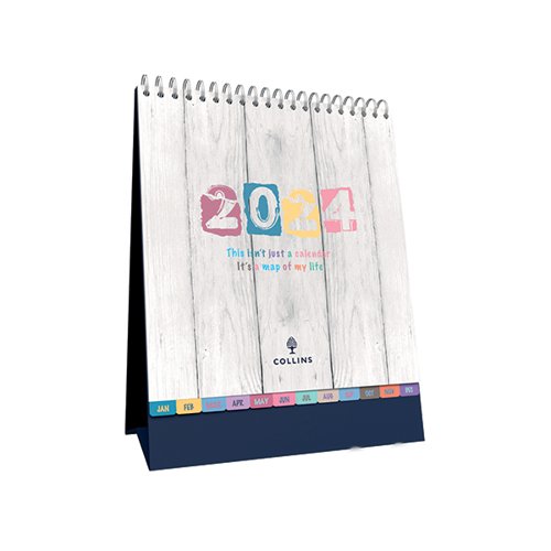 Collins Brighton Desk Calendar Month To View 2024 BTDC-24