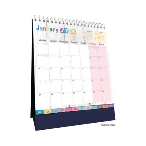 Collins Brighton Desk Calendar Month To View 2025 BTDC-25