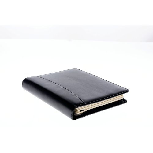 Ideal for professional use, this week to view compact diary from Collins comes in luxury padded faux leather covers and includes a pen holder and a zip-lock section for receipts and invoices. The diary is wirebound and refillable, so year on year you only need to replace the diary pages. The diary has a week to view layout with hourly appointments from 8am to 5pm. The compact organiser also includes monthly Mylar tabbing, removable A-Z personal directory and a notebook, along with current and forward year planners and 2 ribbon markers.