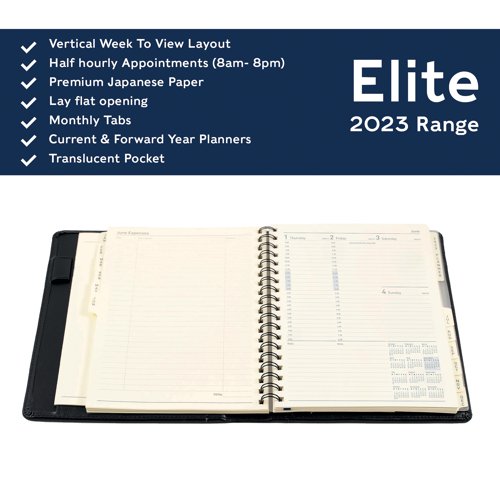 Collins Elite Manager Diary Week To View 2024 1190V-99.24 - CD1190V24