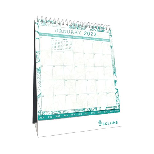 Collins Tara Desk Calendar Month to View 2023 TADC-23