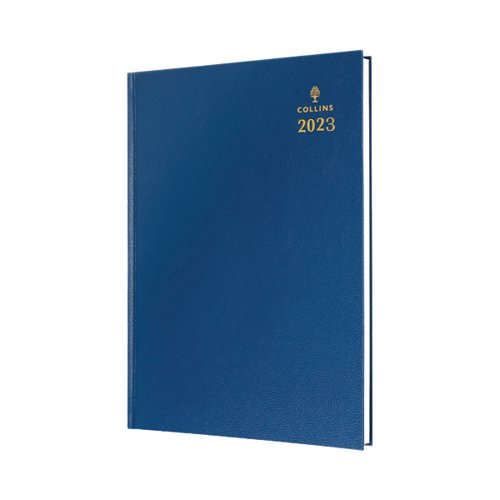 Collins A4 Desk Diary Week to View Blue 2023 40.60-23