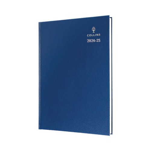 Collins Academic Diary Day Per Page A4 Blue 24-25 44MBLU24 CD44MBU24 Buy online at Office 5Star or contact us Tel 01594 810081 for assistance