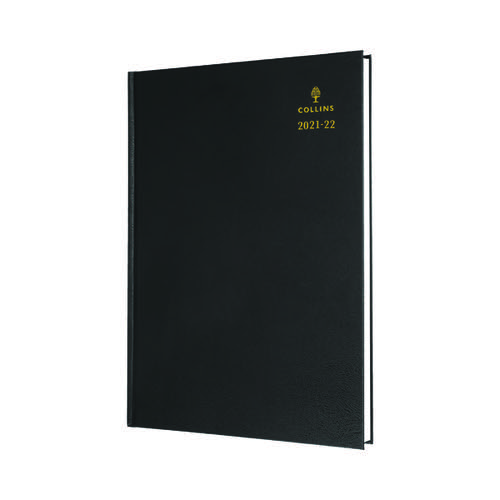 Collins Academic Diary Day Per Page A5 Black 2021-2022 52MBLK
