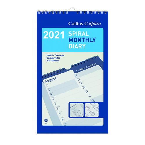 Collins Monthly Spiral Diary 2021 64