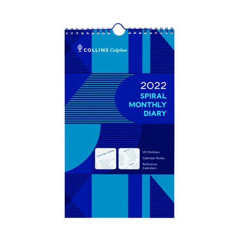 Collins Spiral Monthly Diary 2022 64