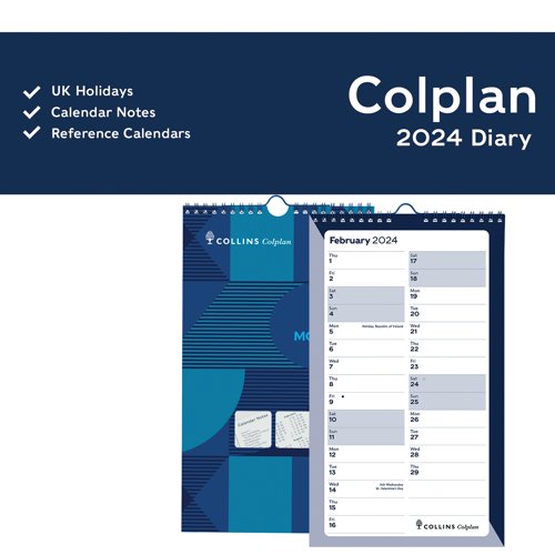 Collins Spiral Monthly Diary 2024 64 - CD6424