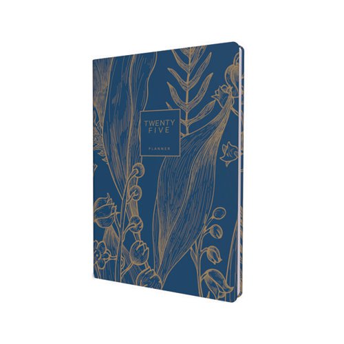 Collins Tara A5 Diary Day Per Page with Appointments 2025 Navy Blue TA151.59-25