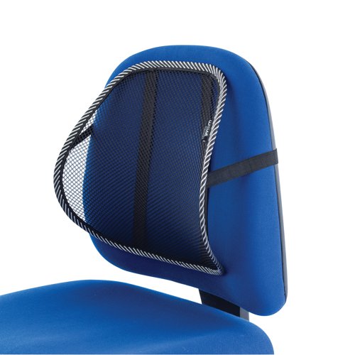 Contour Ergonomics Mesh Fabric Back Support Black CE01828 CE01828 Buy online at Office 5Star or contact us Tel 01594 810081 for assistance