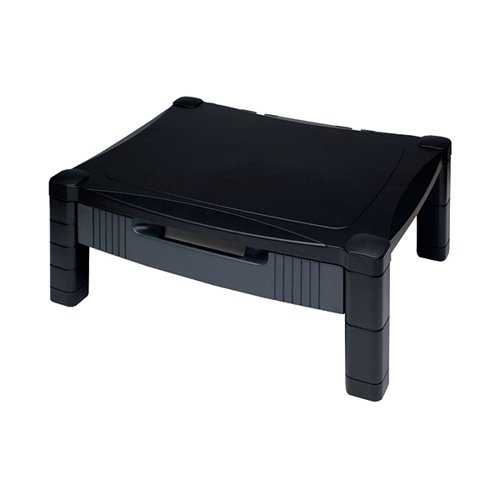 Contour Ergonomics Adjustable Monitor Stand with Drawer Black CE77685 Contour Ergonomics