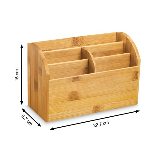 CEP Silva Bamboo Desk Tidy Woodgrain 2240020301 - CEP Office Solutions - CEP00727 - McArdle Computer and Office Supplies