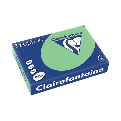 Trophee Card A4 160gm Natural Green (Pack of 250) 1120C
