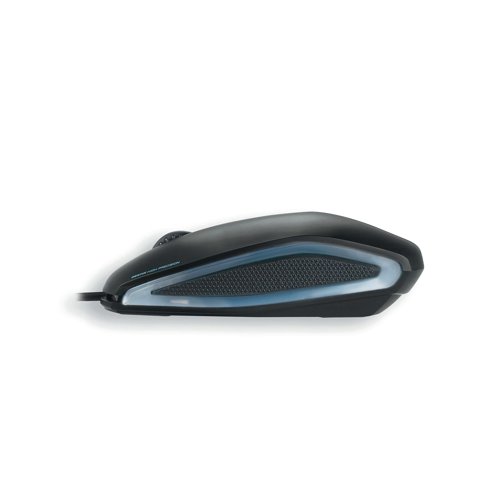 CH07426 | The Cherry Gentix USB Wired Optical Mouse with its modern design, accurate scroll wheel action and precise mouse key pressure points make this product unique in its price class. A reliable corded mouse with 1000 dpi resolution for precise and flowing cursor control. Featuring three buttons, optical sensor and rubber side surfaces and rubber scroll wheel offer improved grip. The mouse with a symmetrical design is suitable for left and right-handed users. The Gentix mouse can be connected quickly and easily via Plug and Play. The mouse has a 1.8m cable with USB connection for use on the laptop and PC.