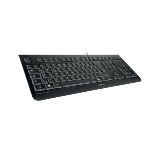 Cherry KC 1000 Corded Keyboard Black JK-0800GB-2 CH08332 Buy online at Office 5Star or contact us Tel 01594 810081 for assistance