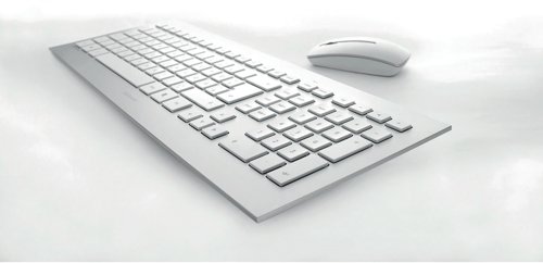 Cherry DW 8000 Ultra Flat Wireless Keyboard/Mouse Set Silver JD-0310GB CH08745 Buy online at Office 5Star or contact us Tel 01594 810081 for assistance