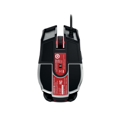 CH08983 | The Cherry MC 9620 FPS Wired Gaming Mouse is a customisable high-end mouse with innovative extras and a progressive design. It adapts to your precision, speed and ergonomic requirements. You can set the resolution up to 12,000 dpi, regulate your speed or assign mouse functions and illuminate it according to your wishes in the software. Weights can be inserted, the palm rest can be extended and the extra-large gliding surfaces and high-quality hand surfaces all mean that it fits perfectly in your hand.