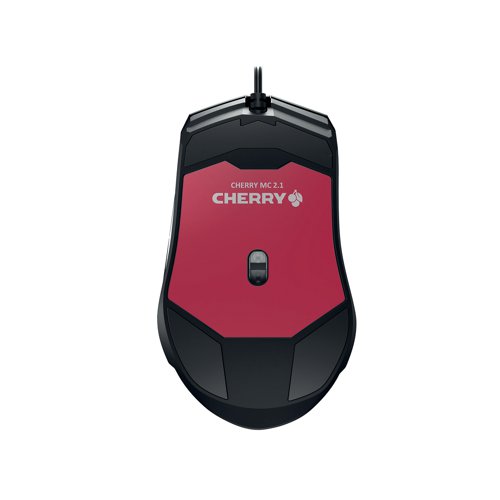 CH09643 | The CHERRY MC 2.1 fits perfectly in your hand. As a gaming mouse for right-handers, it focuses on ergonomics and performance. The extra flexible cable, reduced weight, and large mouse skates allow the mouse to glide easily over surfaces. Silicone side panels with a discreet surface texture provide a particularly pleasant feel. Two easy-to-reach, clearly shaped thumb buttons are also freely programmable.