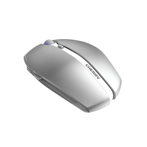 Cherry Gentix Bluetooth Wireless Mouse with Multi Device Function Frosted Silver JW-7500-20