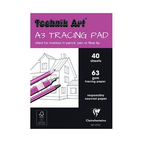 Technik Art Tracing Pad A3 63gsm 40 Sheets XPT3