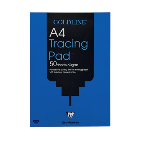 Clairefontaine Goldline Professional Tracing Pad 90gsm A4 50 Sheets GPT1A4