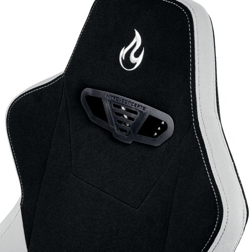 CK50139 Nitro Concepts S300 Gaming Chair Fabric Radiant White GC-03F-NR
