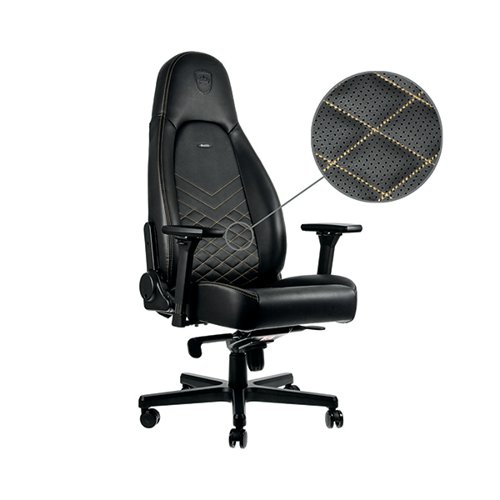 noblechairs ICON Gaming Chair Black/Gold GC-00R-NC
