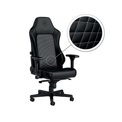 noblechairs HERO Gaming Chair Black/White GC-00X-NC