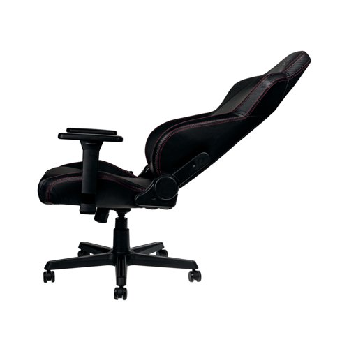 CK50284 | The Nitro Concepts S300EX combining optimum ergonomics with extravagant racing looks in bright colours. The chair is coated in a premium PU leather covering with improved durability thanks to stronger materials. Featuring a 3D armrests, adjustable rocking mechanism and backrest, comfortable and breathable cold foam upholstery, and two comfortable pillows. With such an extensive range of ergonomic options you are guaranteed to enjoy the perfect posture. Qualifies as an office chair under DIN EN 1335. The chair supports weights up to 135kg.