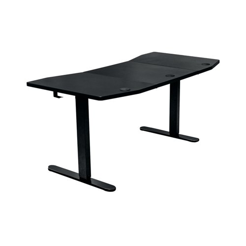 Nitro Concepts D16M Height Adjustable Gaming Desk 1600x800x725-825mm Carbon Black GC-052-NR Office Desks CK50297